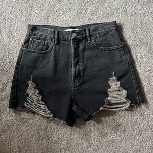 Black PacSun Vintage Jean Shorts